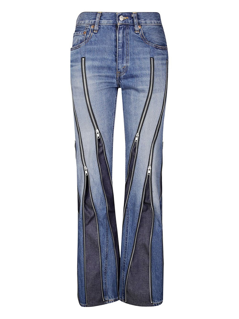 zip-detail jeans 1