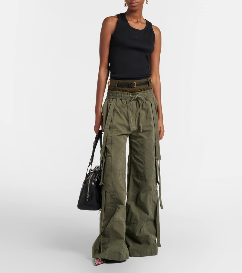 Dolce & Gabbana DG embellished ribbed-knit cotton tank top outlook