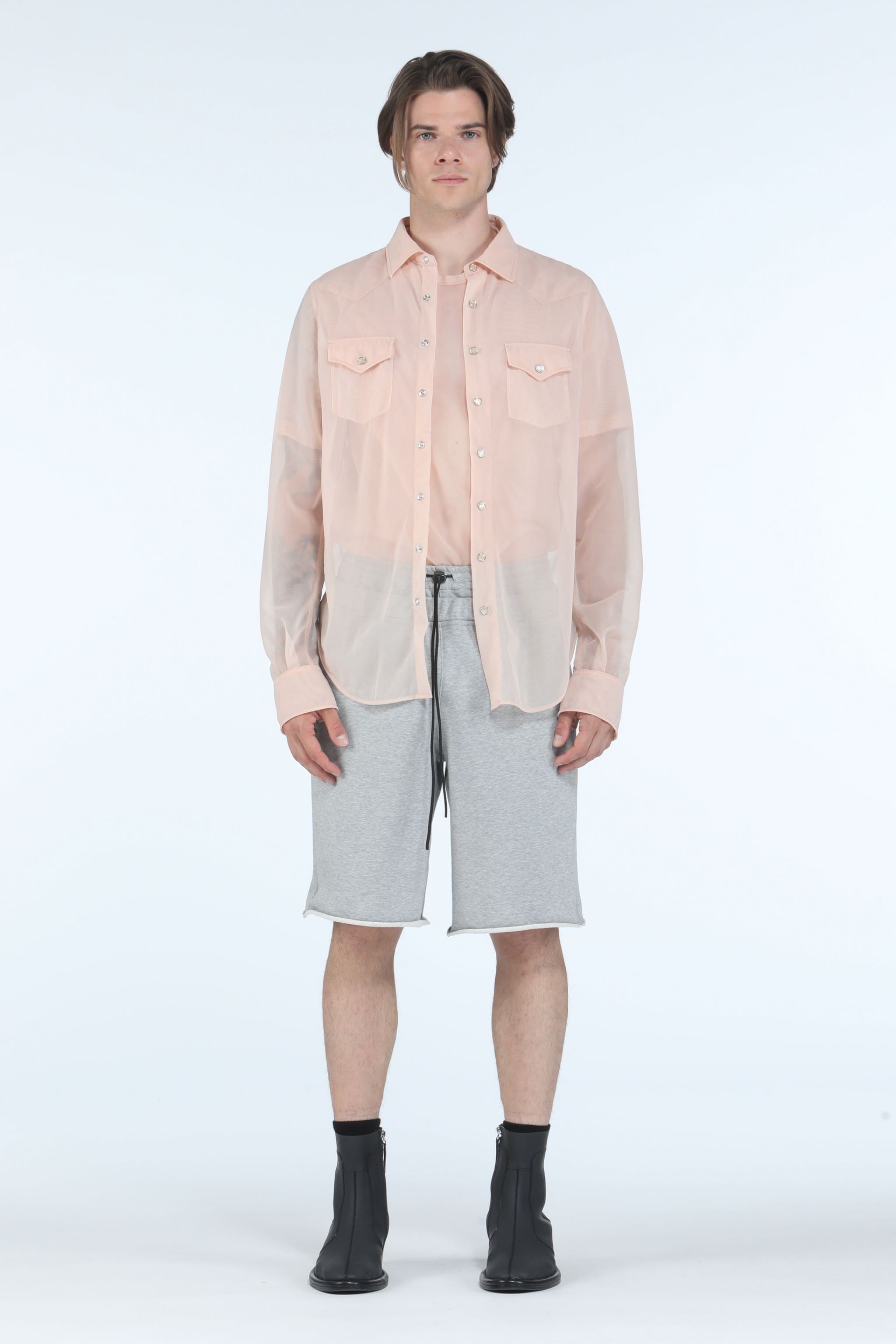 LOGO-EMBROIDERED COTTON SHORTS - 4