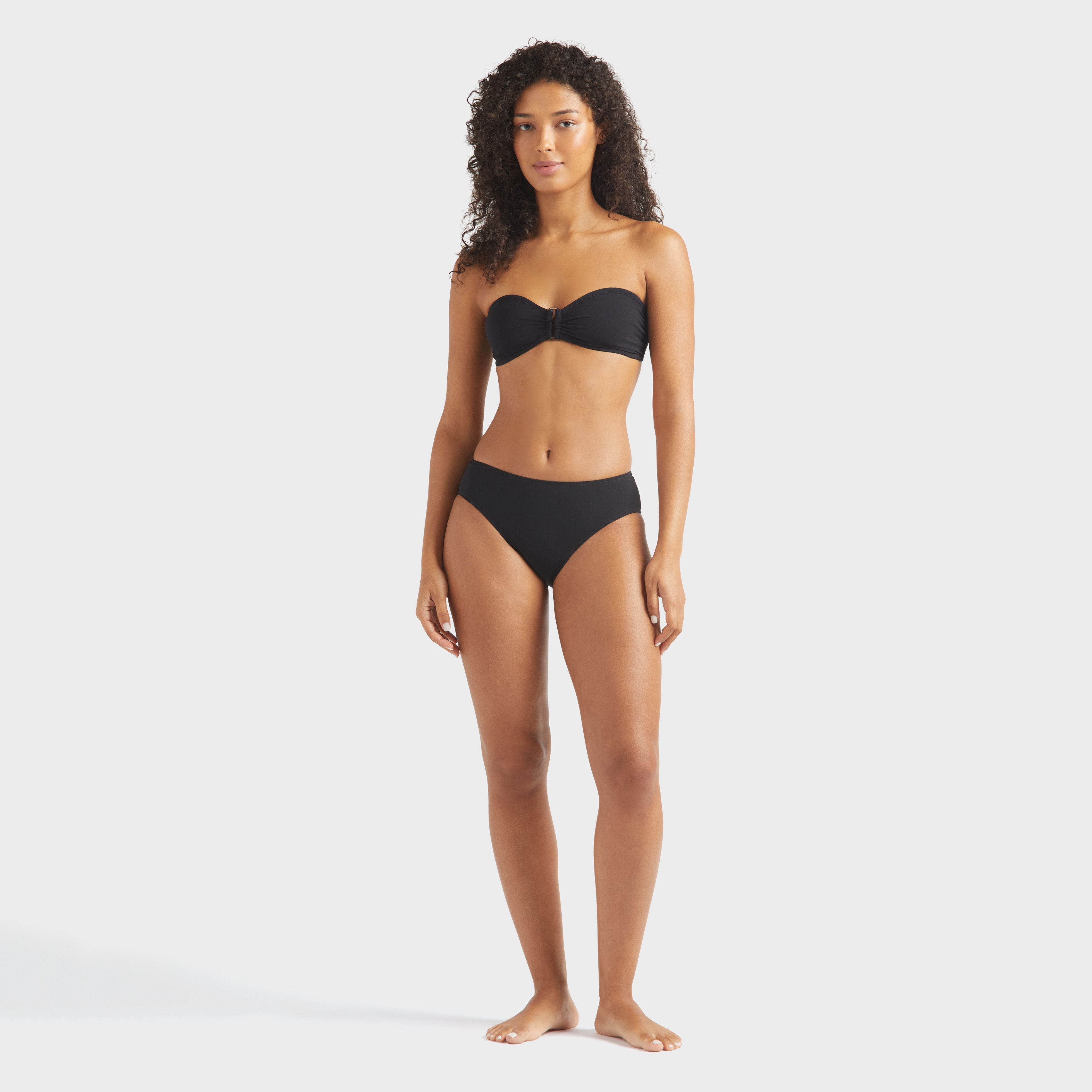 Women Ring Bandeau Bikini Top Solid - 2