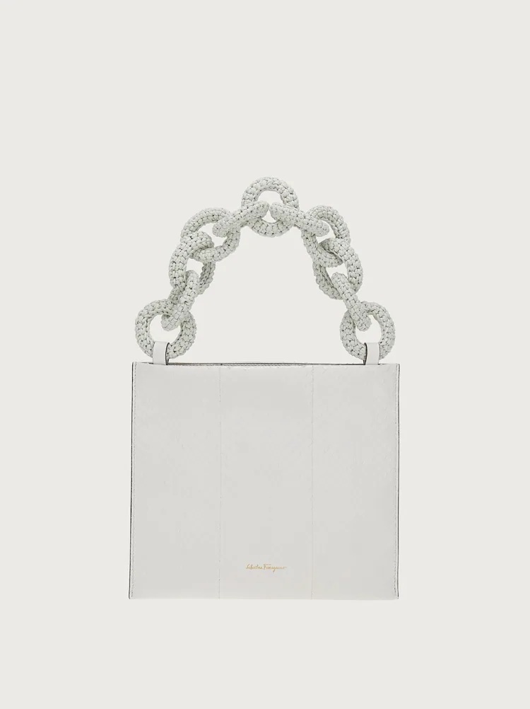 LEATHER CHAIN POUCH - 1