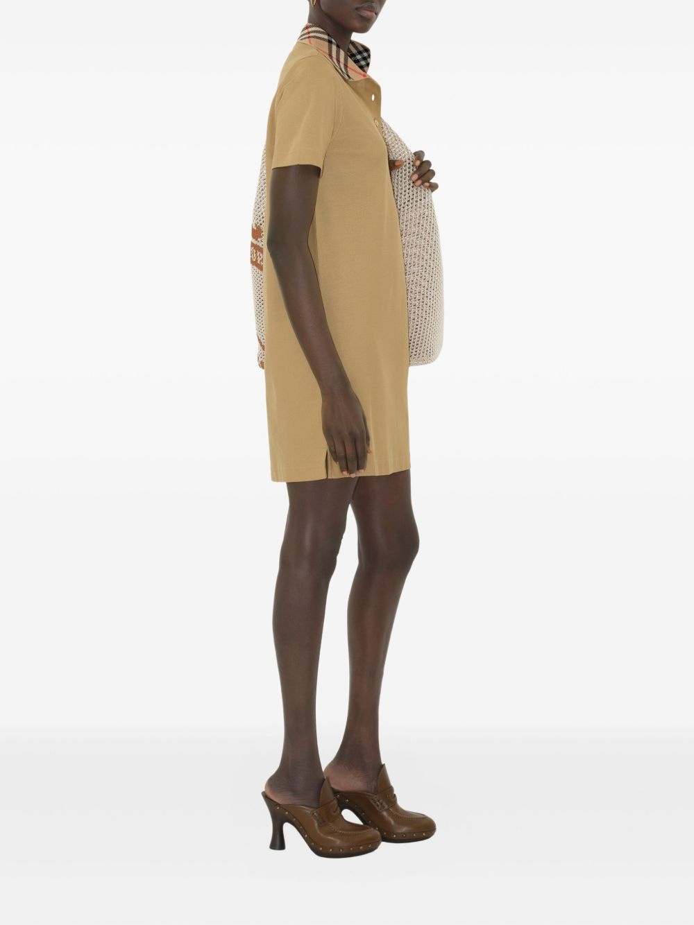 cotton polo shirt dress - 3