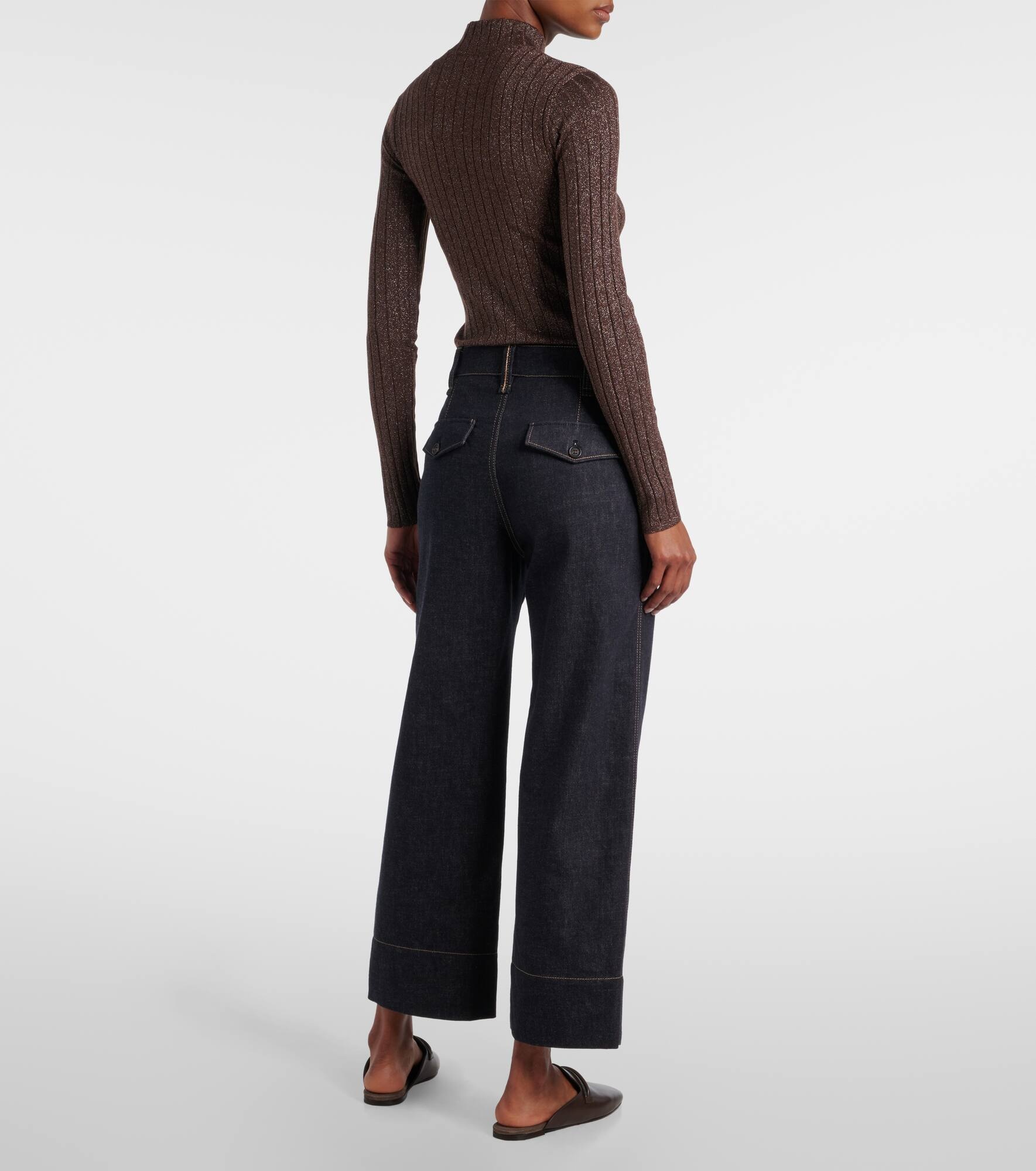 High-rise wide-leg jeans - 3