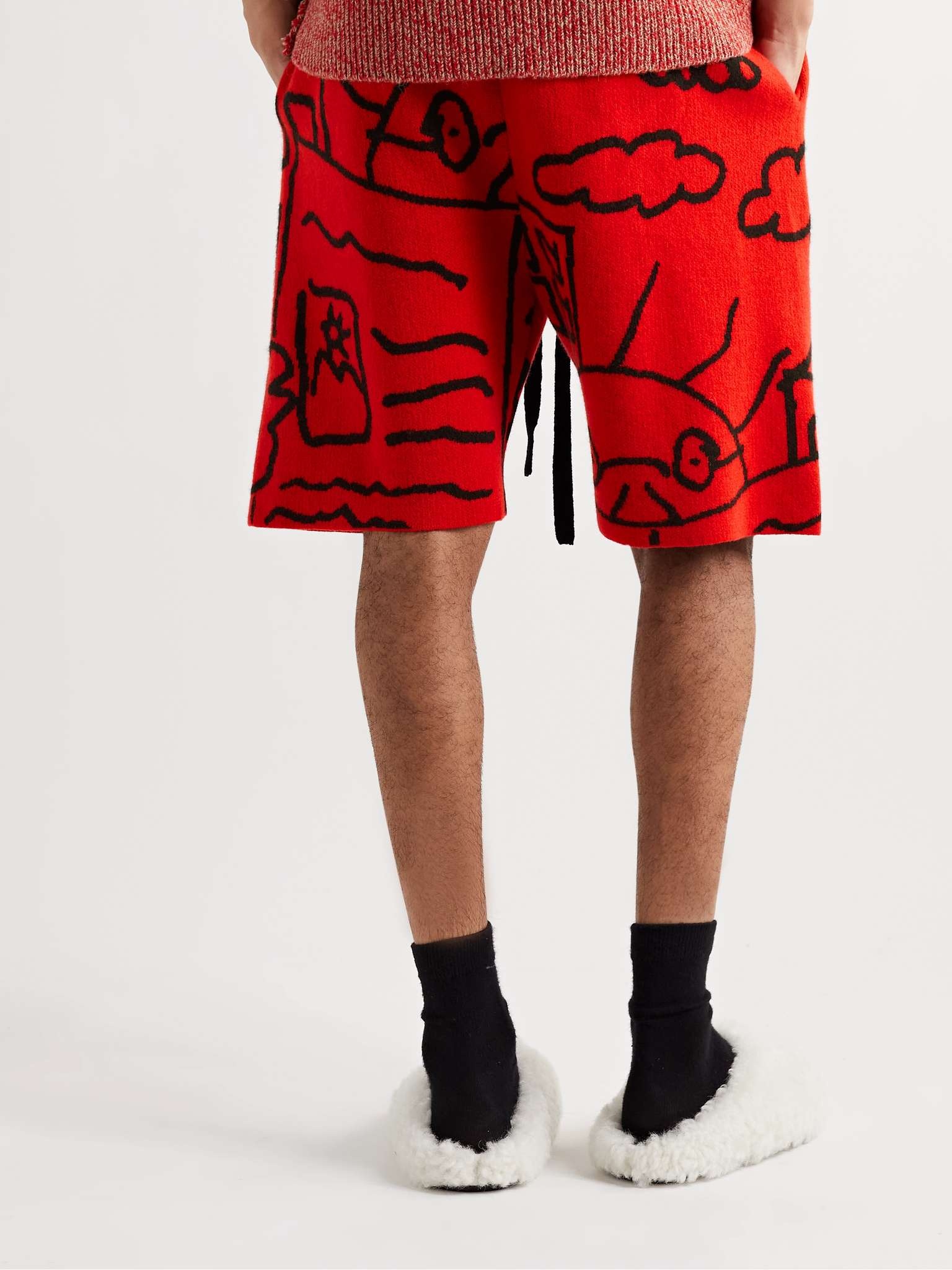 + Inner City Arts Cashmere-Jacquard Shorts - 4