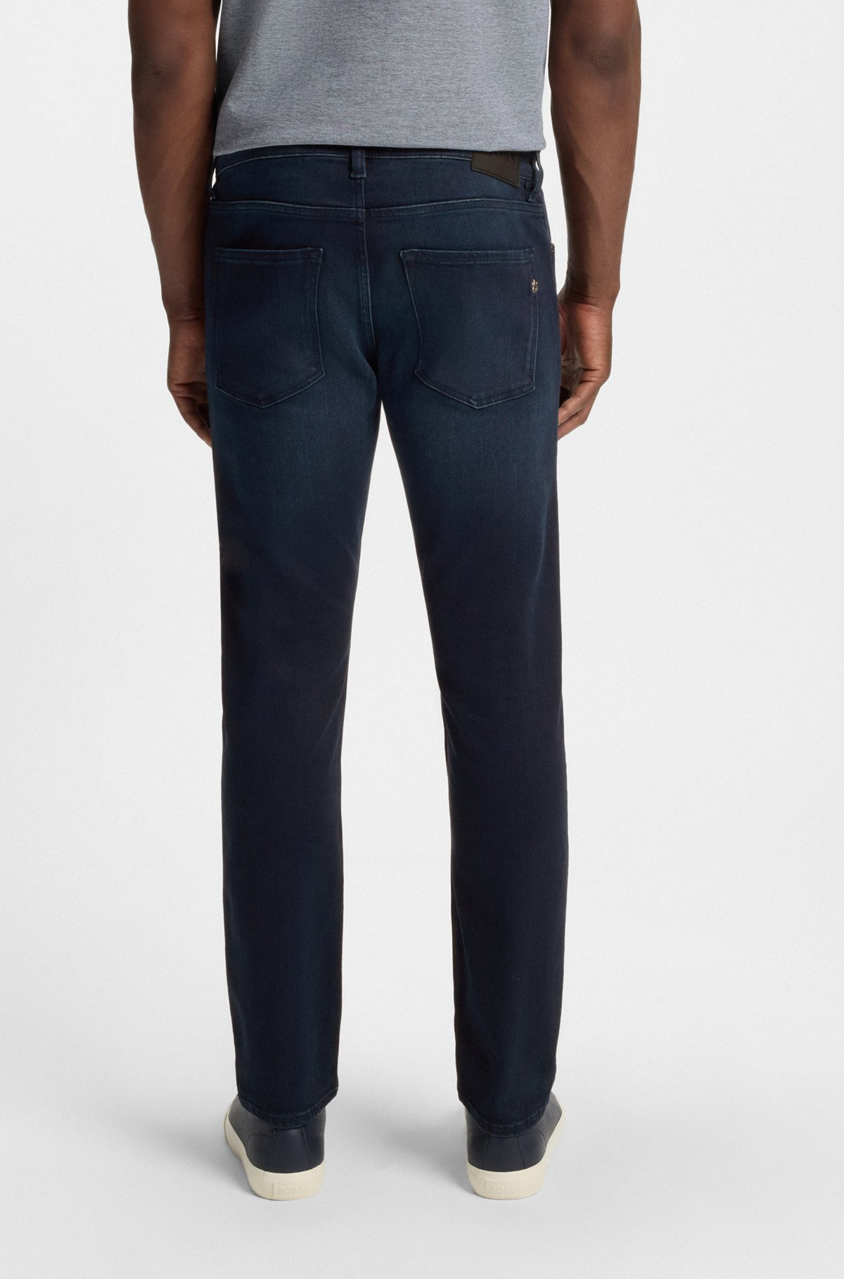 DELAWARE SLIM-FIT JEANS IN BLUE STRETCH DENIM - 4