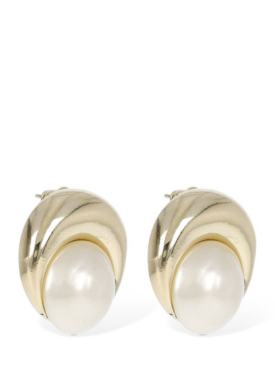 Marine Serre Imitation pearl moon earrings outlook