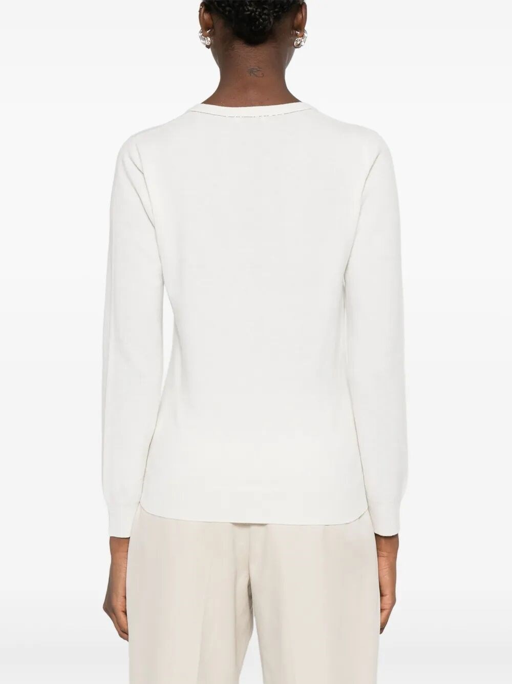 Cashmere Sweater With Monili - 5