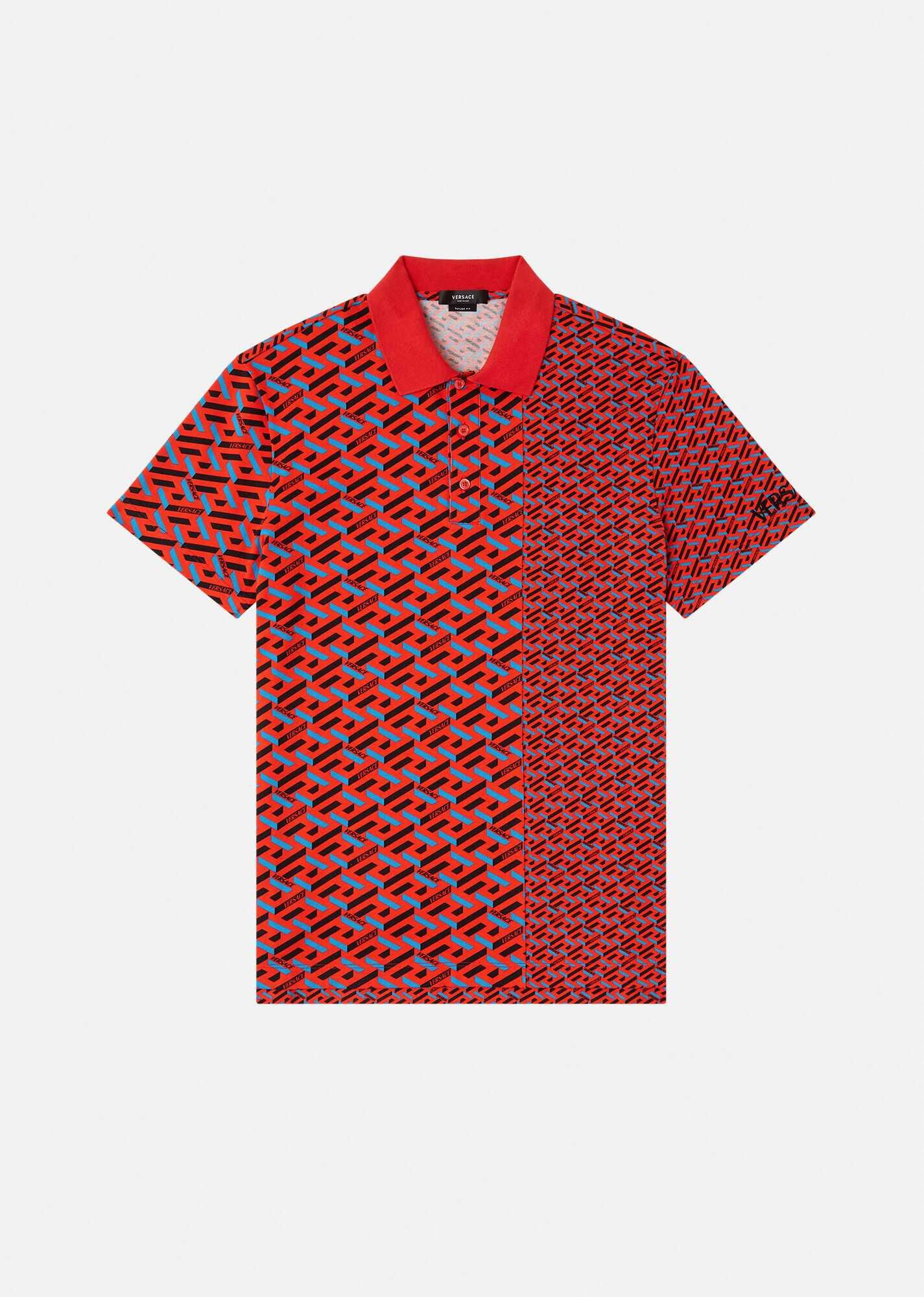 La Greca Print Polo Shirt - 1