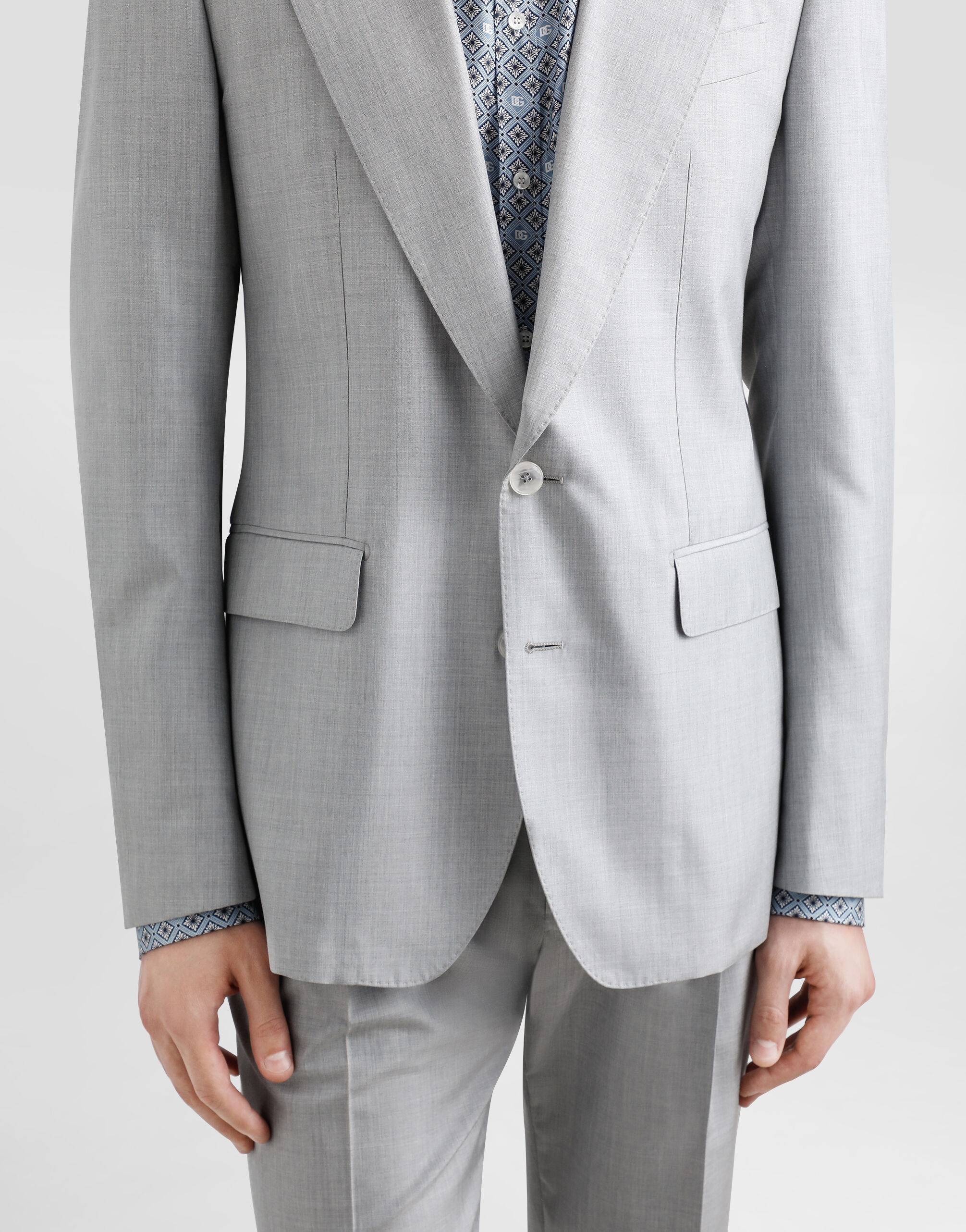 Deconstructed single-breasted silk suit - 4