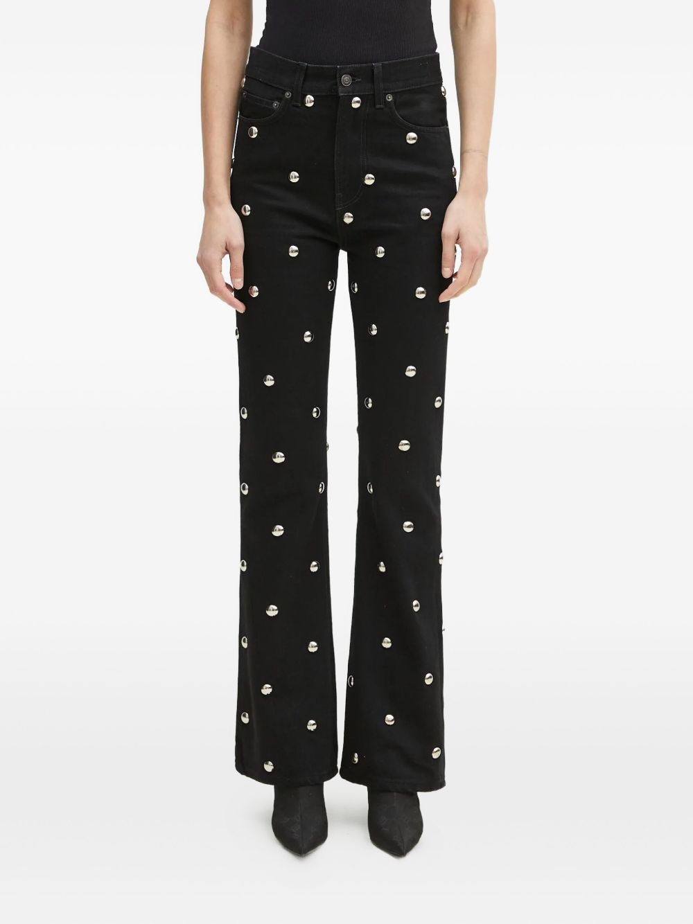embellished flared jeans - 2