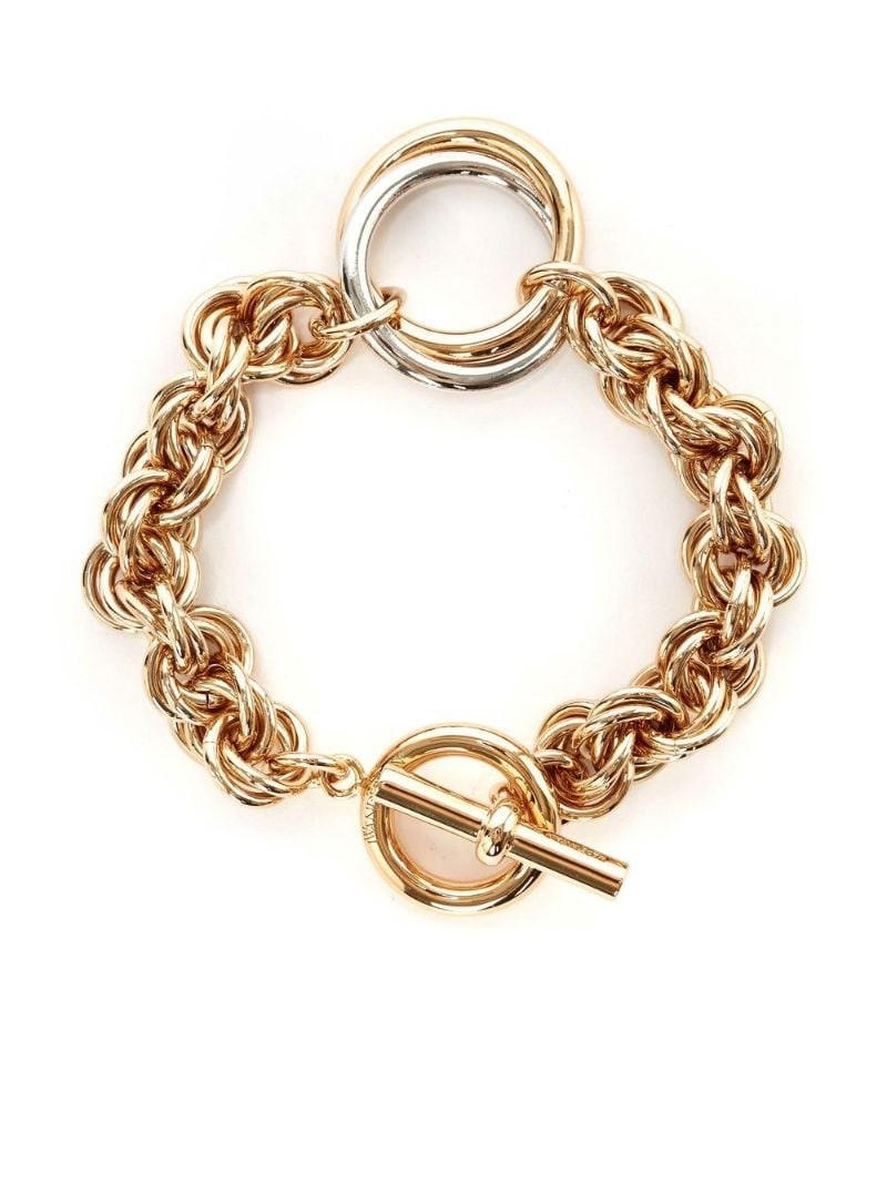 loop-charm chain-link bracelet - 1