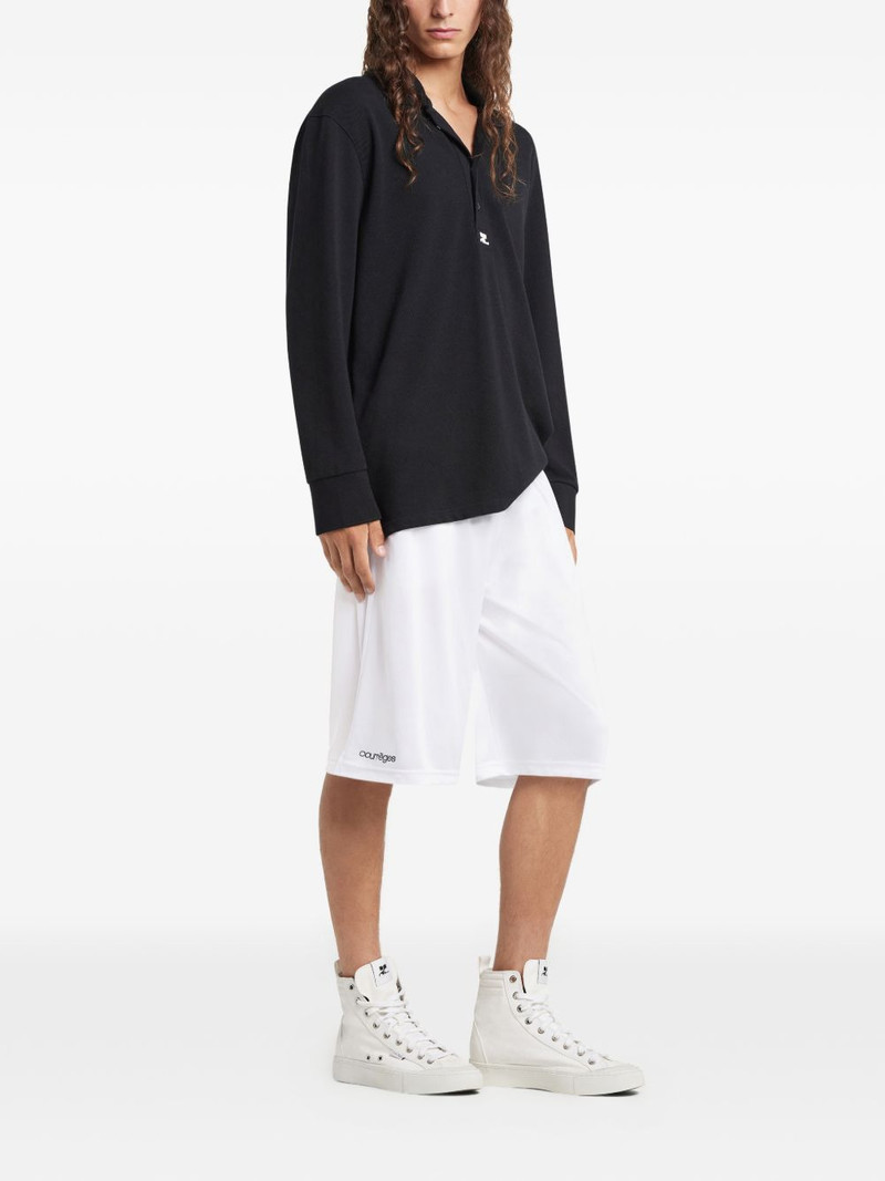 long-sleeve logo-detail polo shirt 3