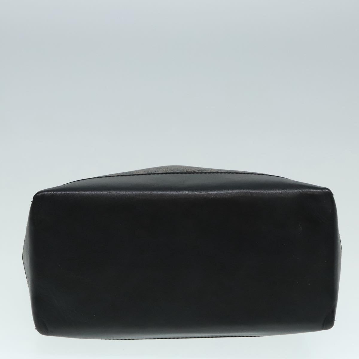CELINE Macadam Canvas Hand Bag Pvc Black Gold - 5