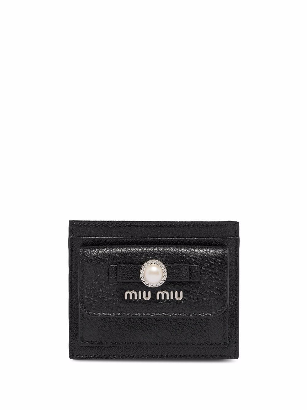 Madras leather card-holder - 1