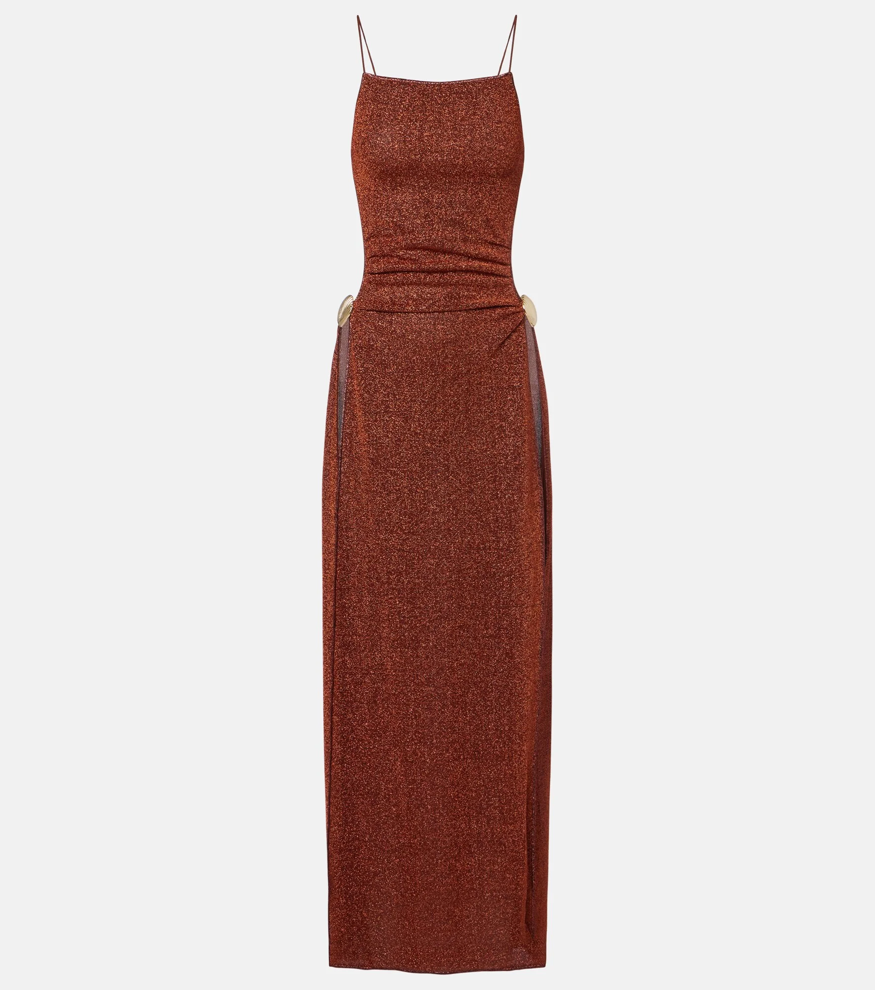 Lumière Shell open-back midi dress - 1