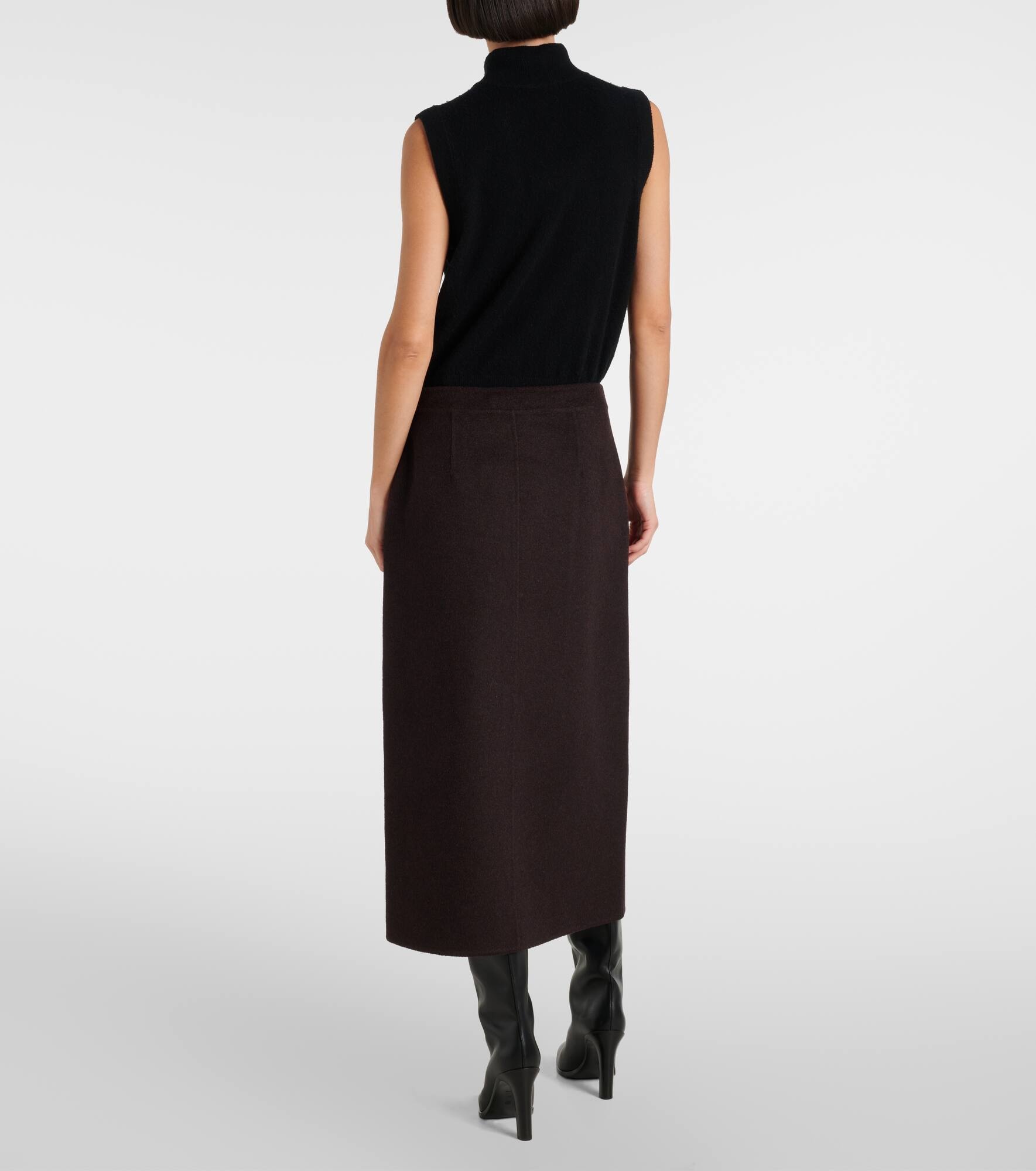 White Label Adrian wool-blend midi skirt - 3