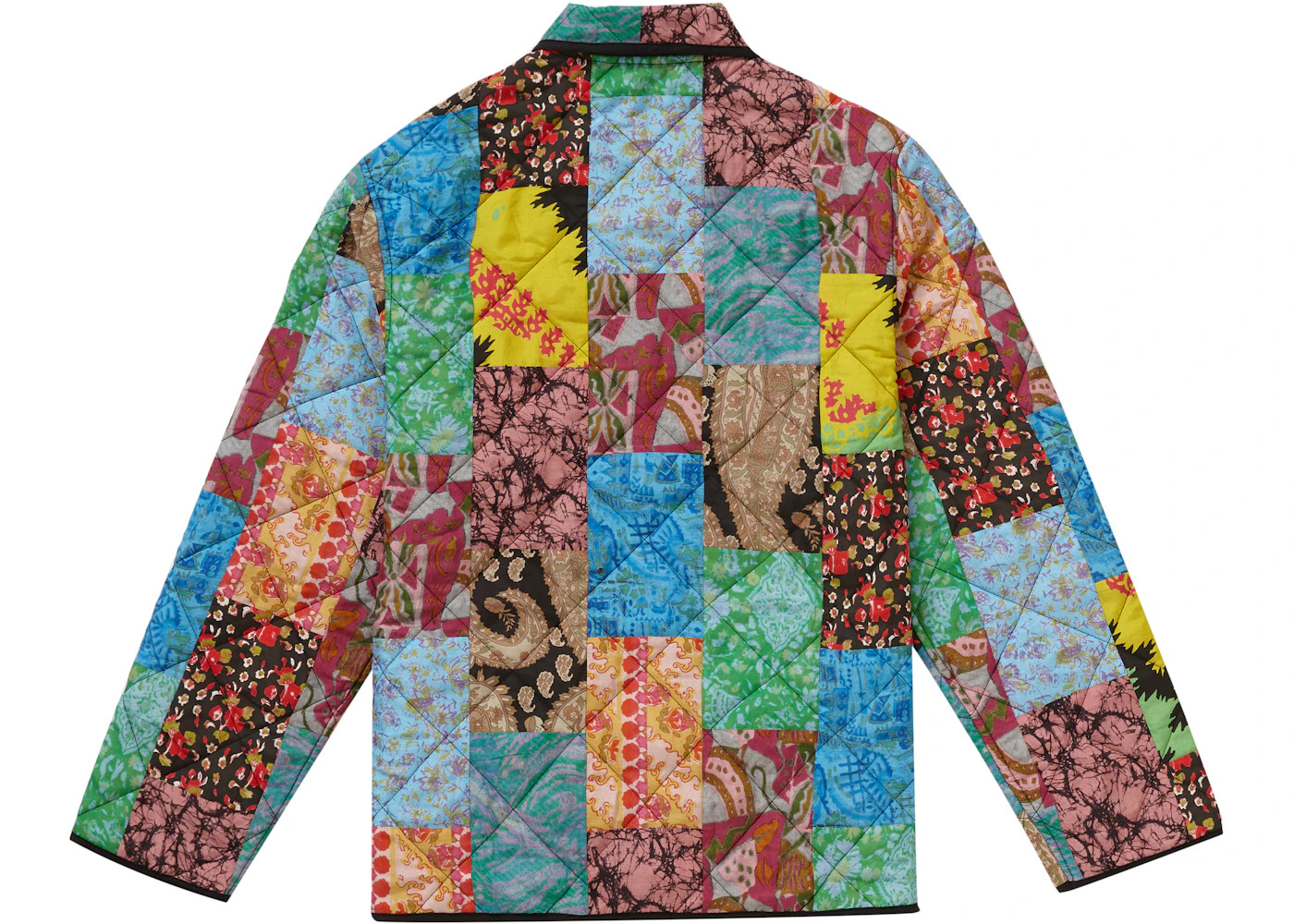 Supreme Reversible Patchwork Quilted Jacket Multicolor - 2