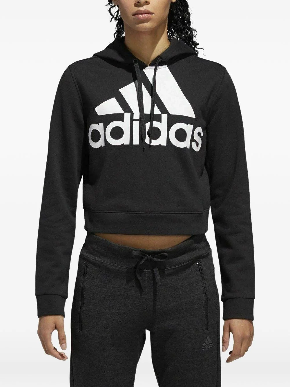 logo-print hoodie - 1