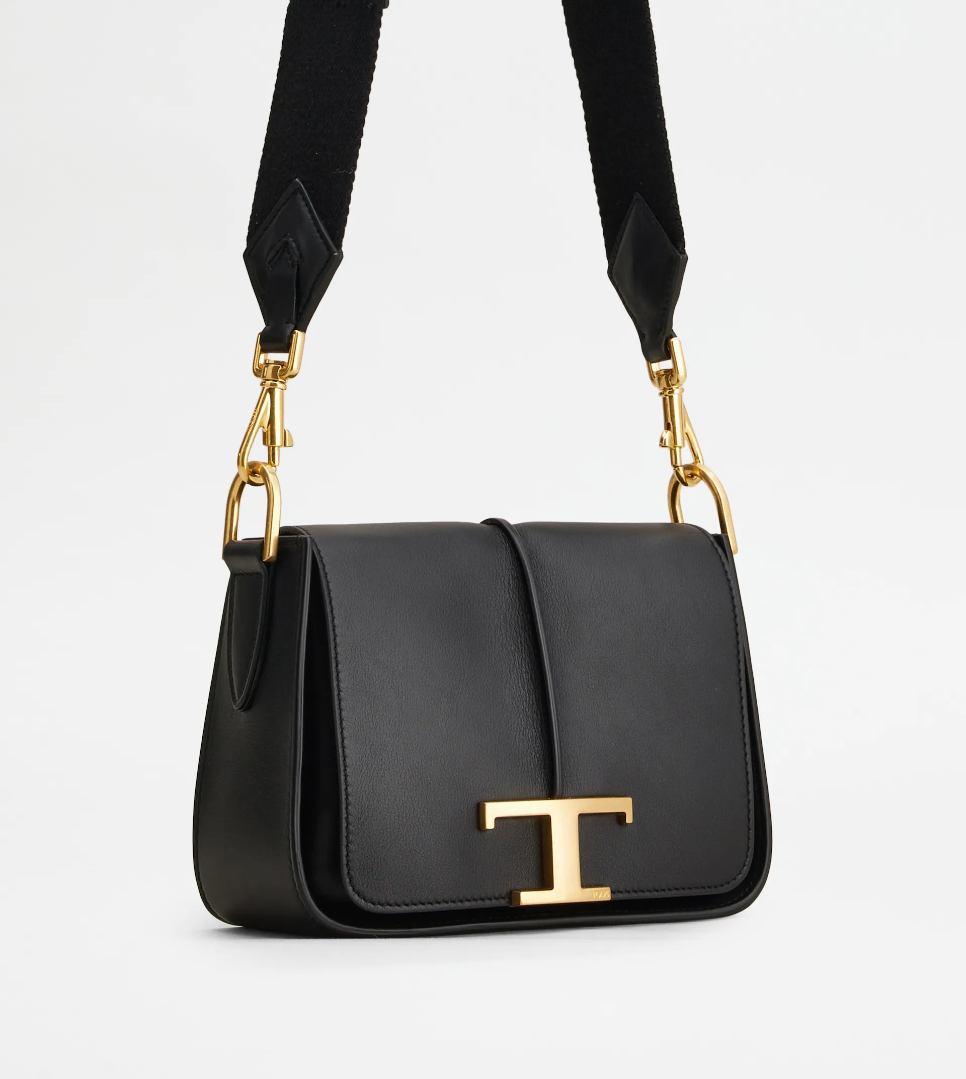 TIMELESS CROSSBODY BAG IN LEATHER MINI - BLACK - 4