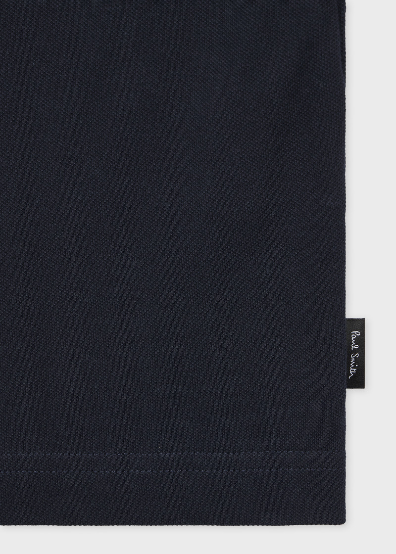 Paul Smith Navy Contrast-Placket Polo Shirt outlook