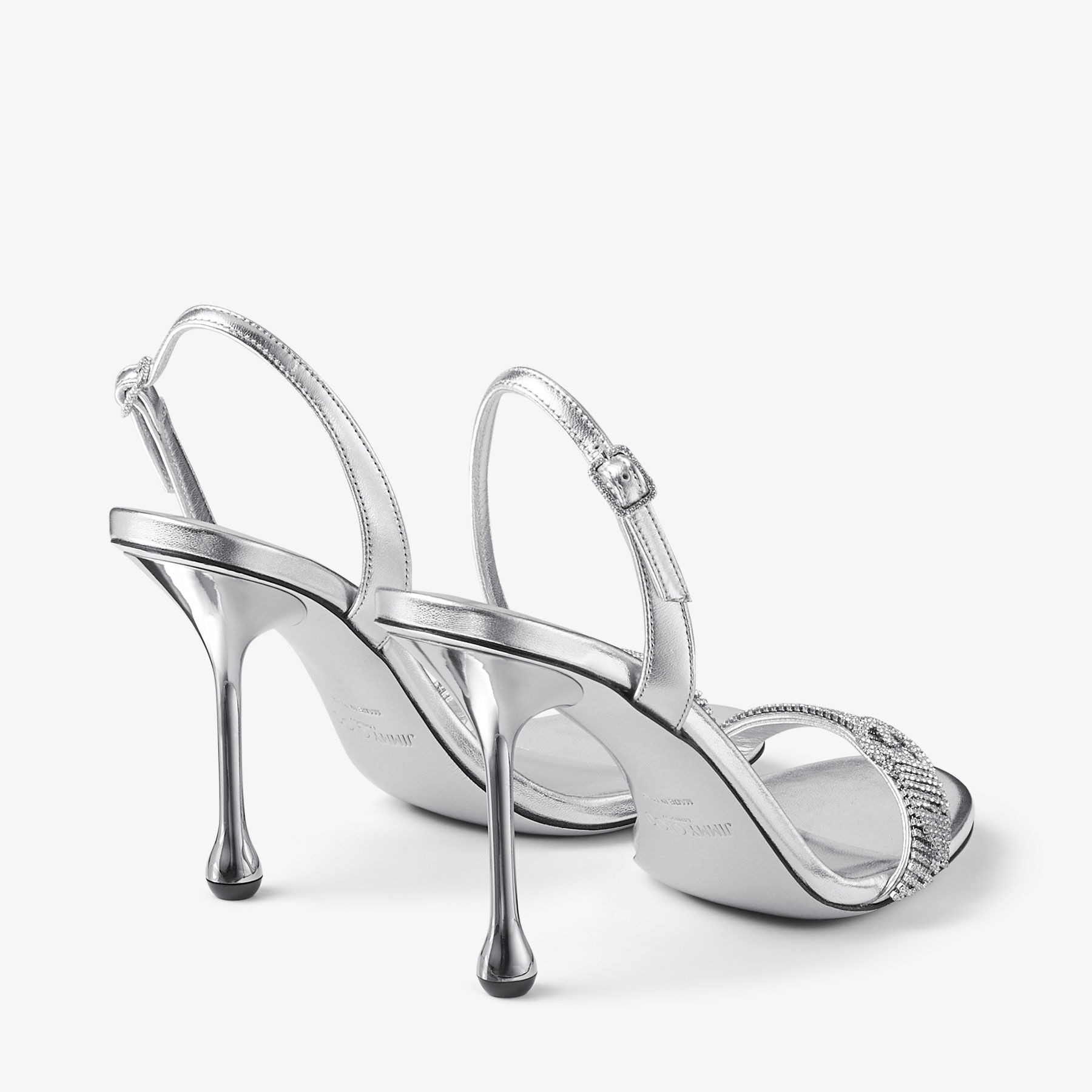 Tabatha 95
Silver Metallic Nappa Leather Sandals - 6