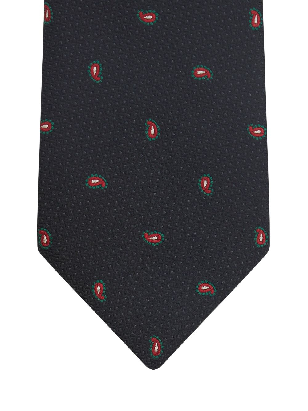 paisley jacquard silk tie - 2