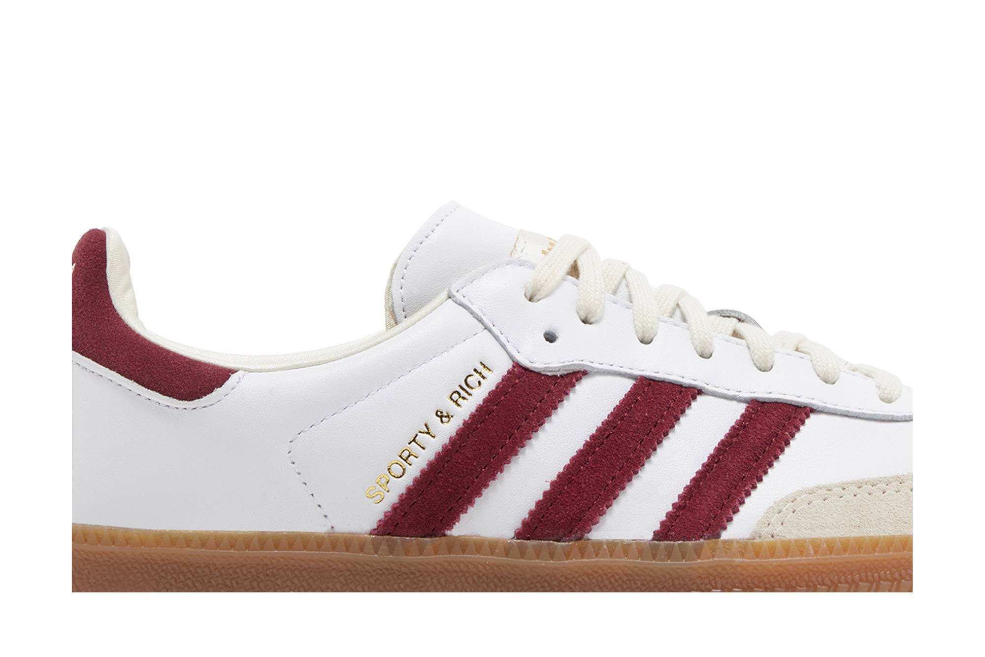Sporty & Rich x Samba OG 'White Core Burgundy' - 2