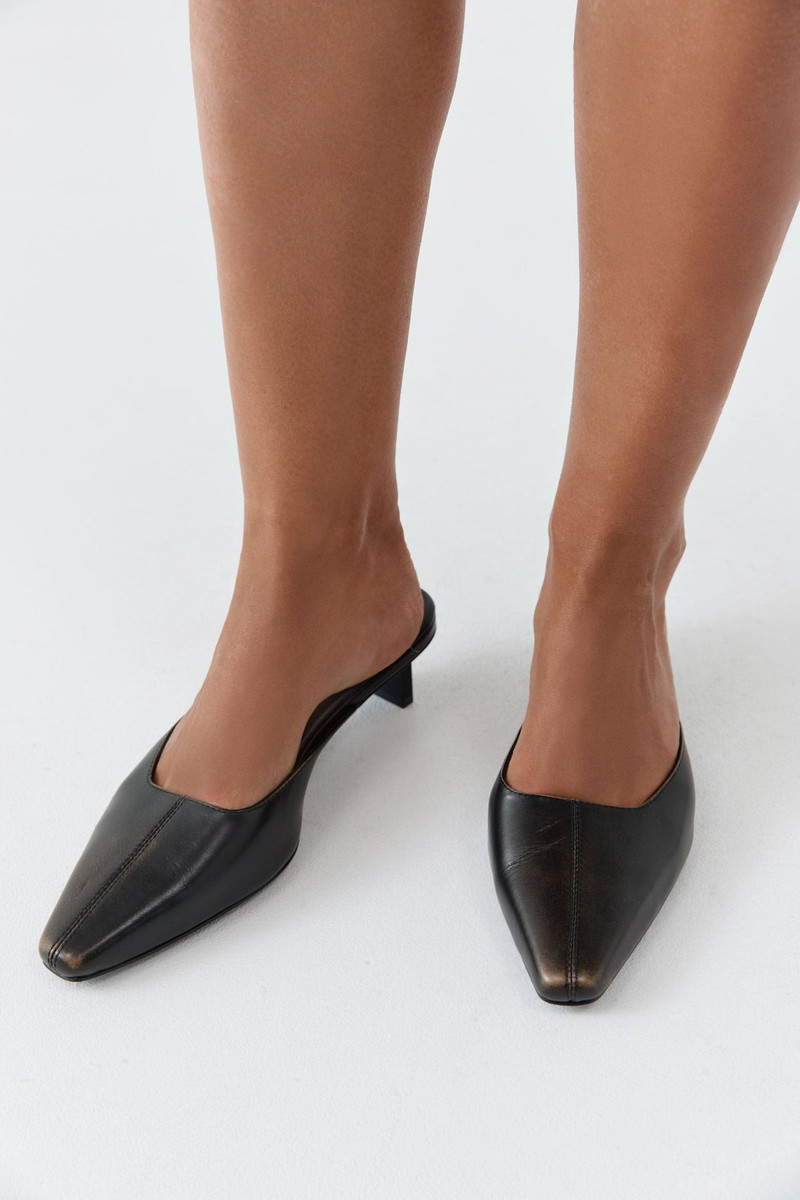 Brushed Miro Heel - Black 7