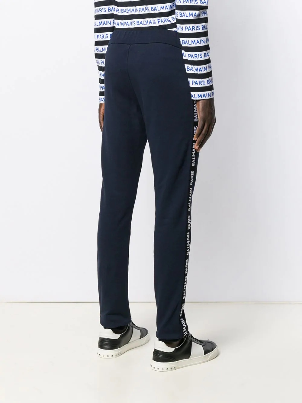 logo strap track trousers - 4