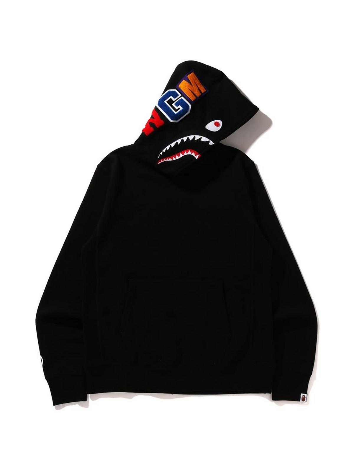 A BATHING APE® SHARK OVER THE HEAD HOODIE | REVERSIBLE