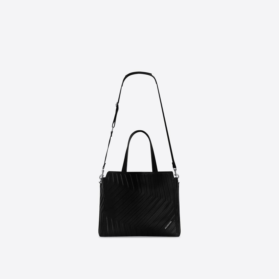 Men's Car Medium East-west Tote Bag in Black - 4