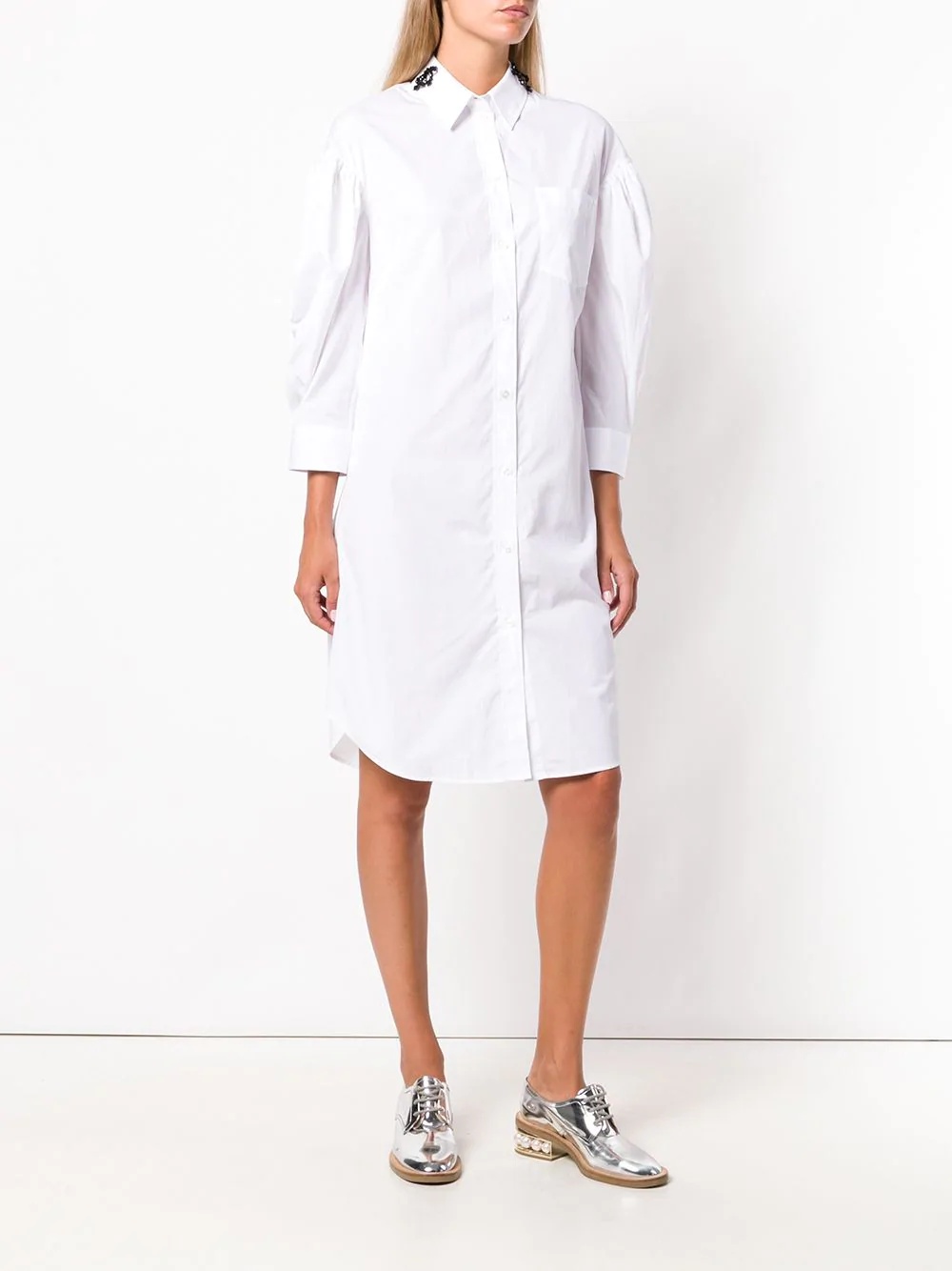 shirt midi dress - 3