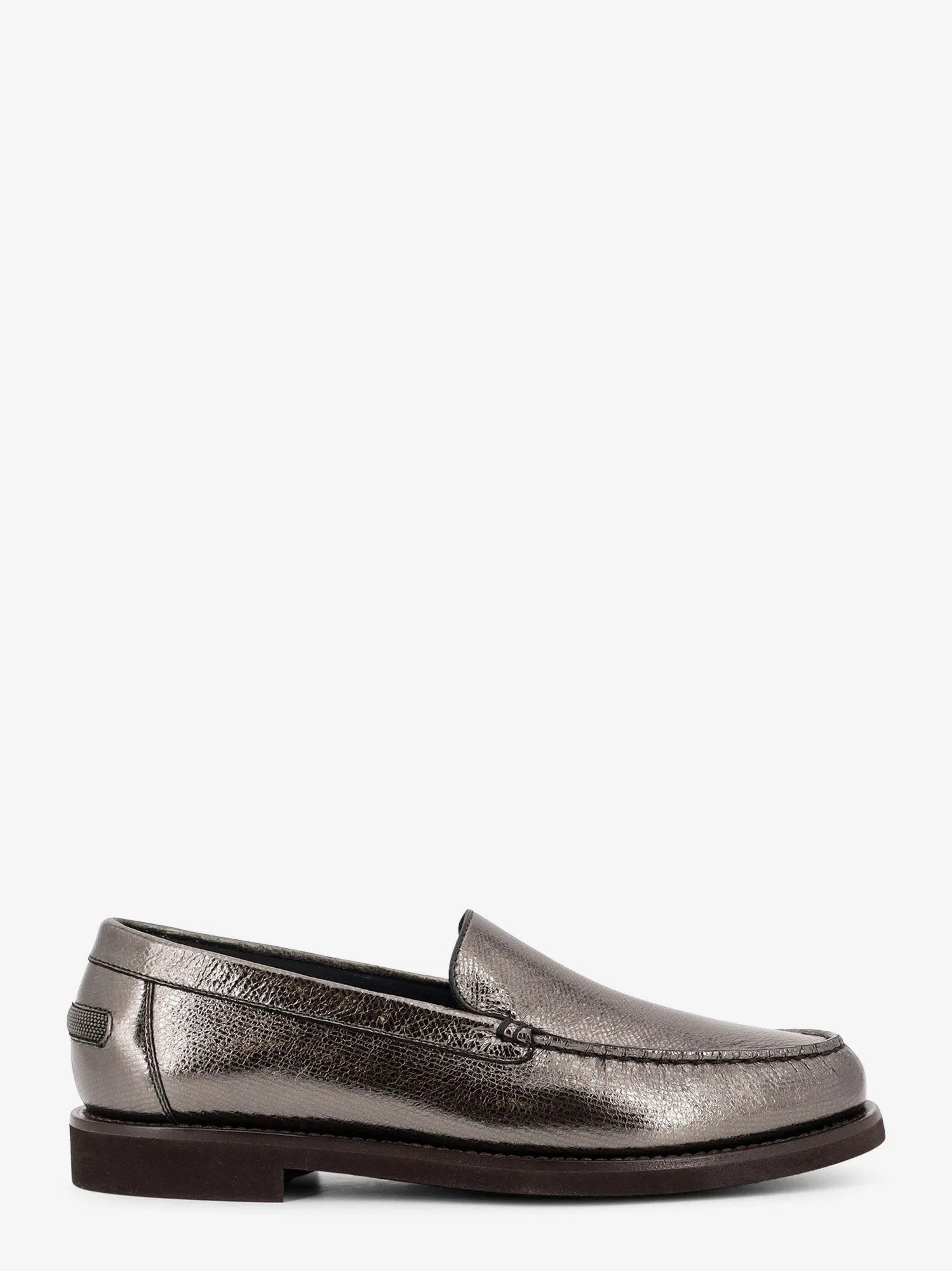 Brunello Cucinelli Penny Laminated Leather Loafer - 1
