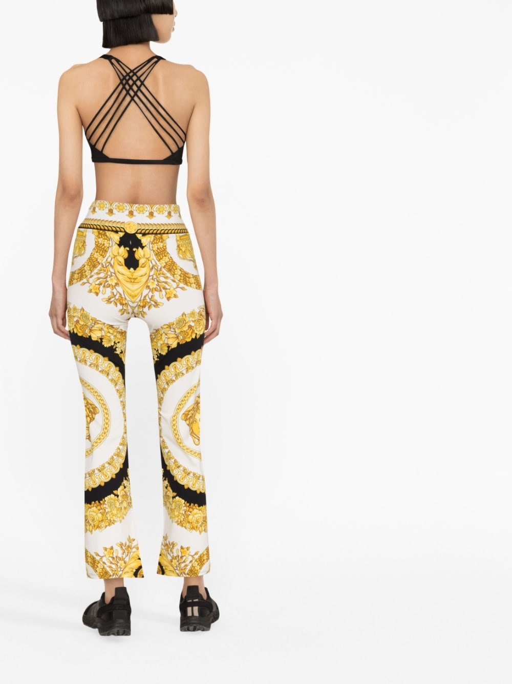 Barocco-print trousers - 4