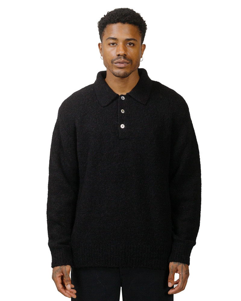 NORSE PROJECTS Rasmus Relaxed Brushed Polo Black outlook