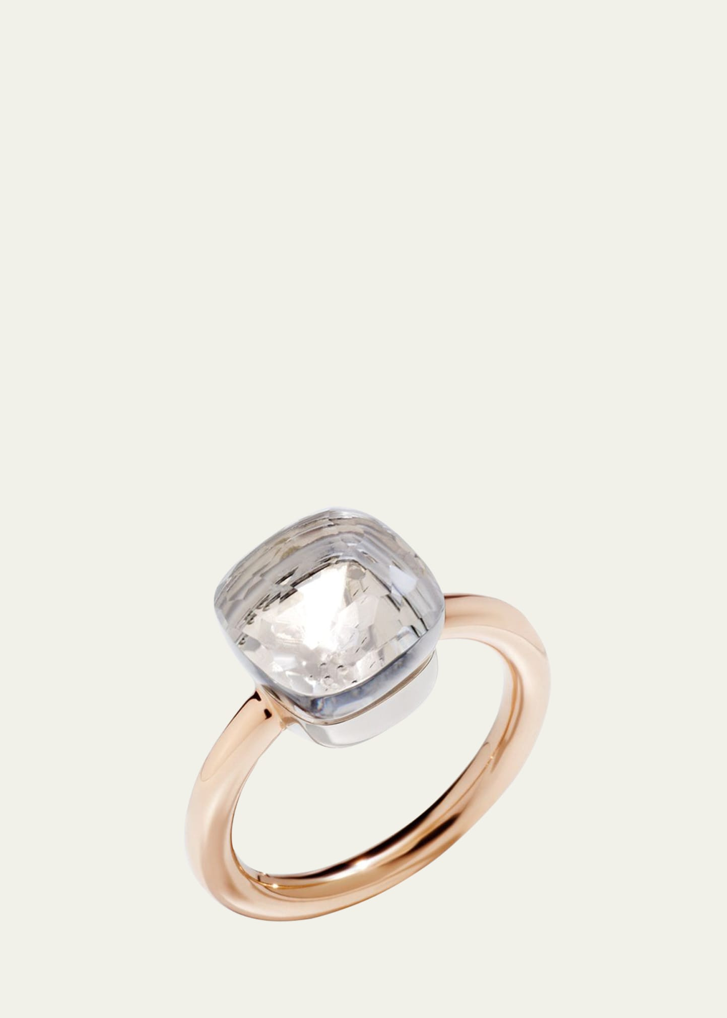 Nudo Classic 18k Gold White Topaz Ring, Size 56 - 1