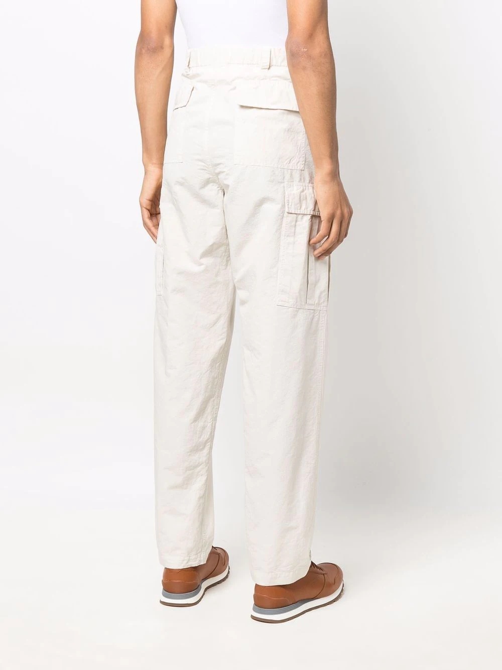 straight-leg cargo trousers - 4