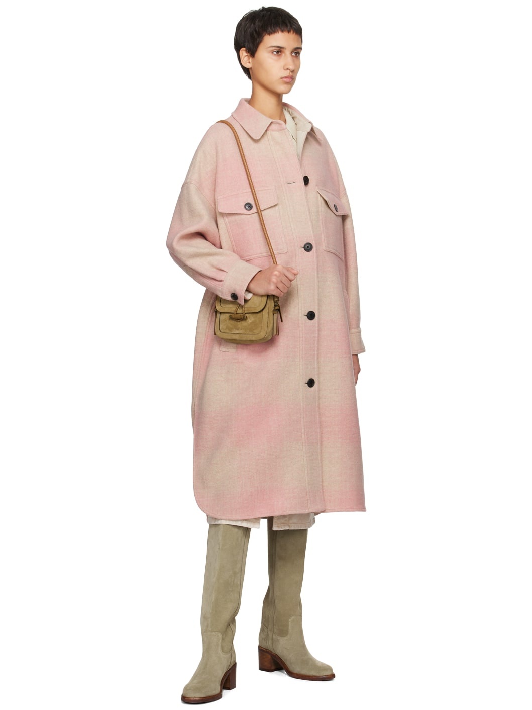 Isabel Marant Étoile Pink Fontizi Coat | REVERSIBLE