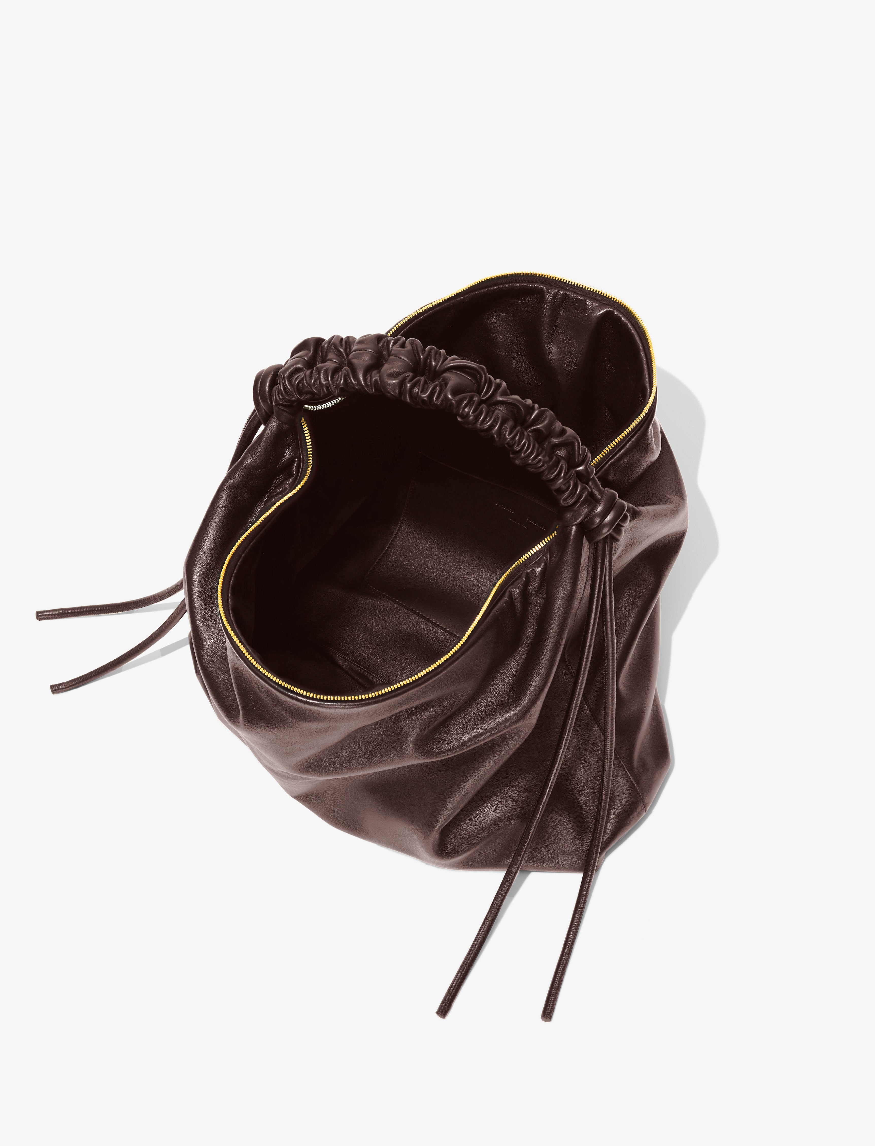 Large Drawstring Shoulder Bag - 5