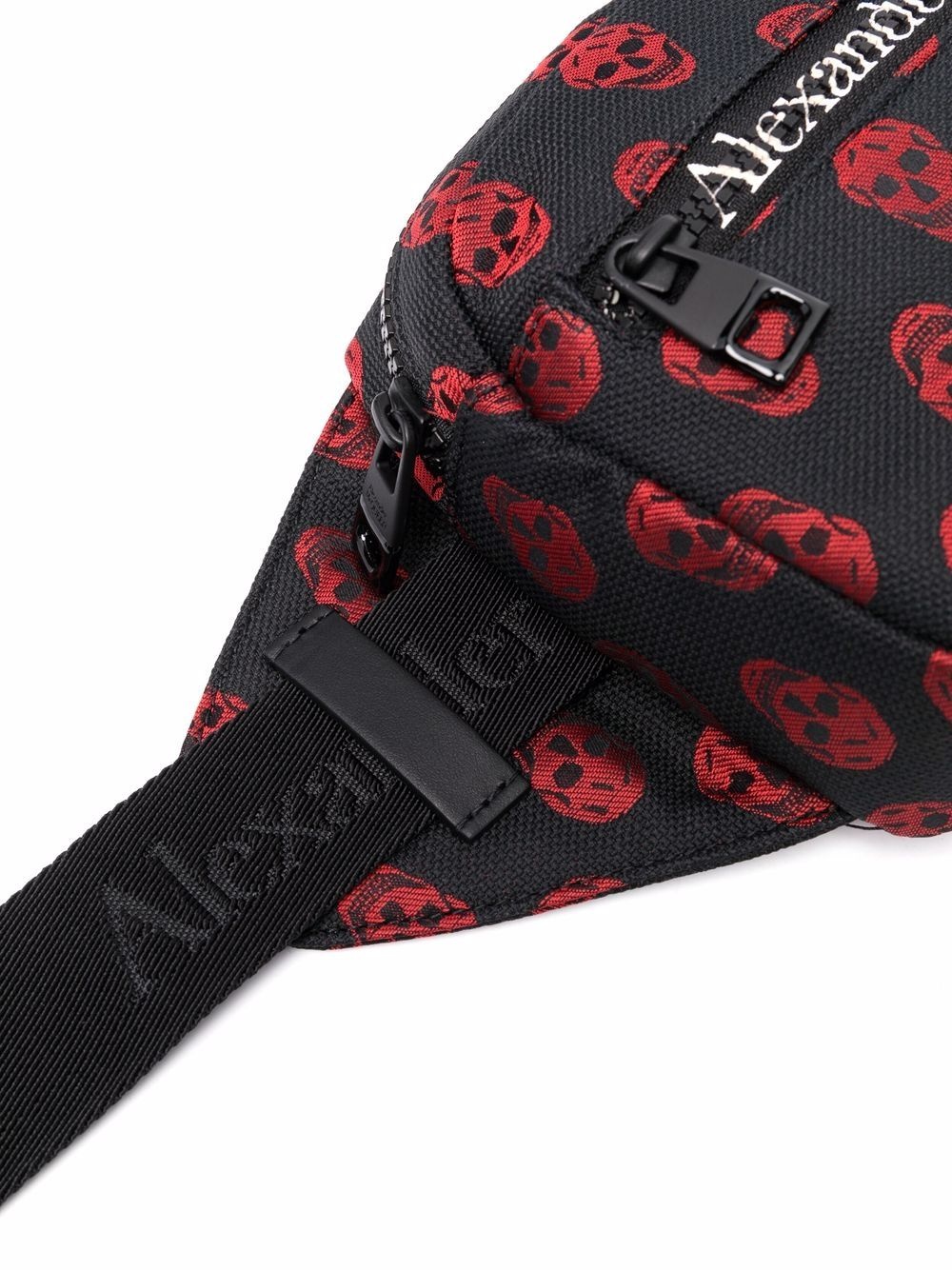 skull-pattern belt bag - 4