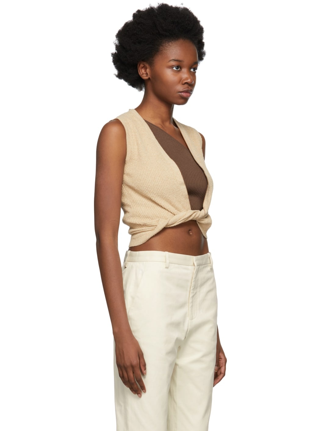 Beige 'Le Haut Noué' Vest - 2