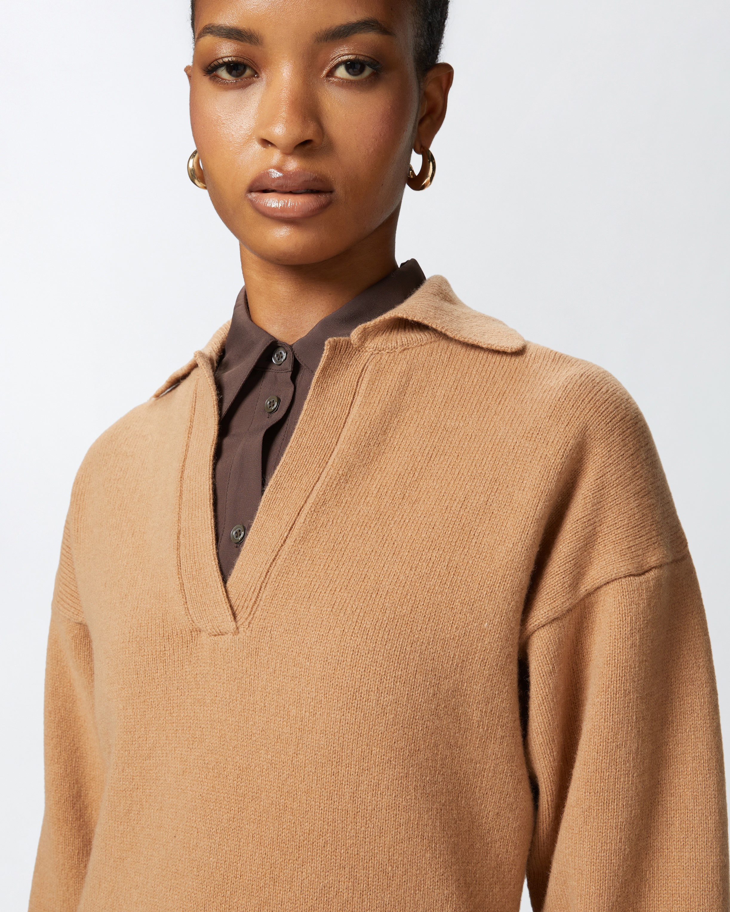 LONG CASHMERE BLEND KNIT DRESS - 5