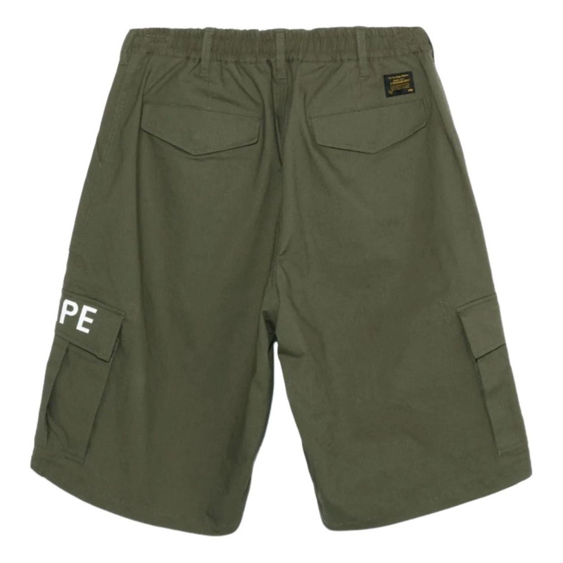 A BATHING APE® A Bathing Ape 6 Pocket Wide Fit Shorts 'Green' 1I30-153-013-GRN outlook