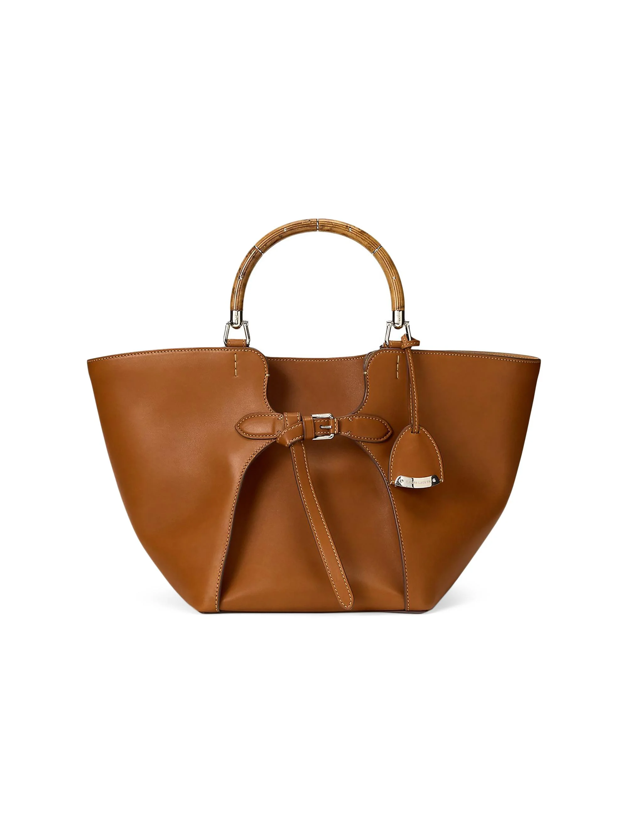 Women's The Ralph Leather Tote Bag - Rl Gold - 1