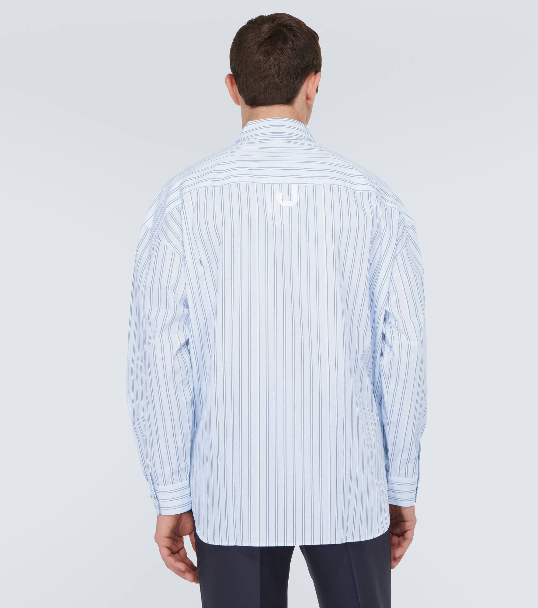 La Chemise Manches Longue striped cotton shirt - 4