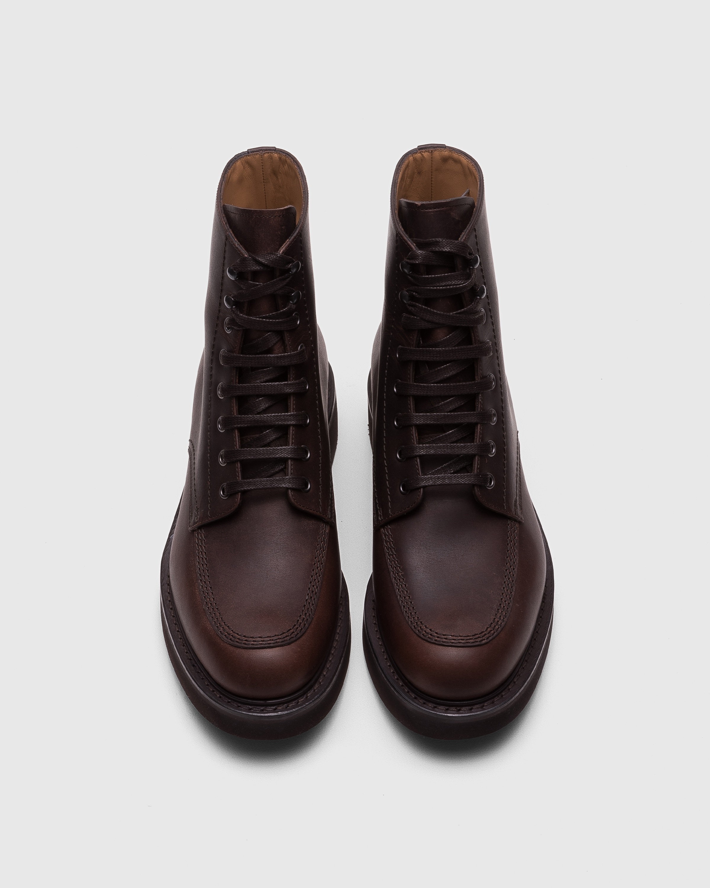Pull Up Calf Lace-up Boot - 5