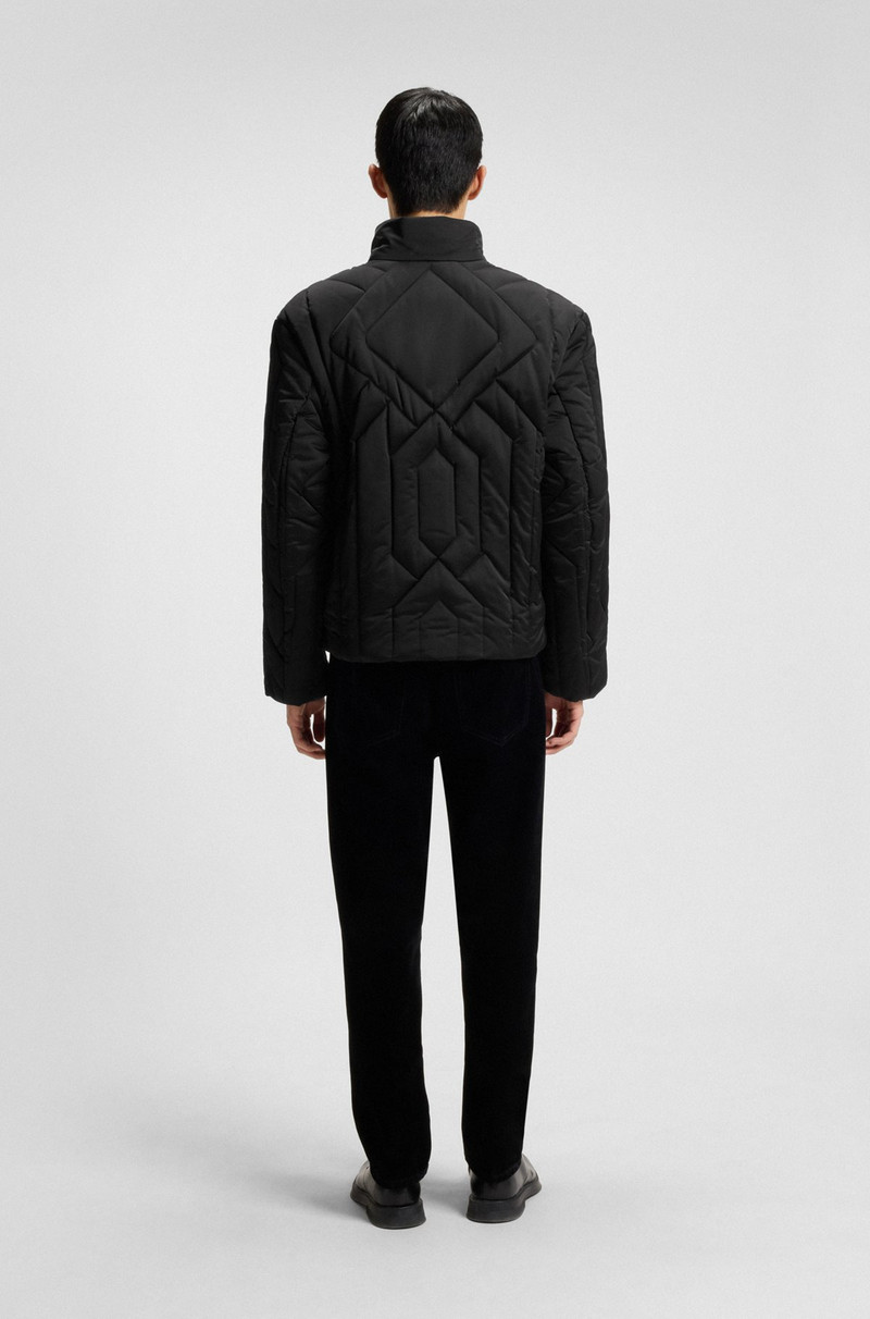 WATER-REPELLENT JACKET IN QUILTED SATIN 4