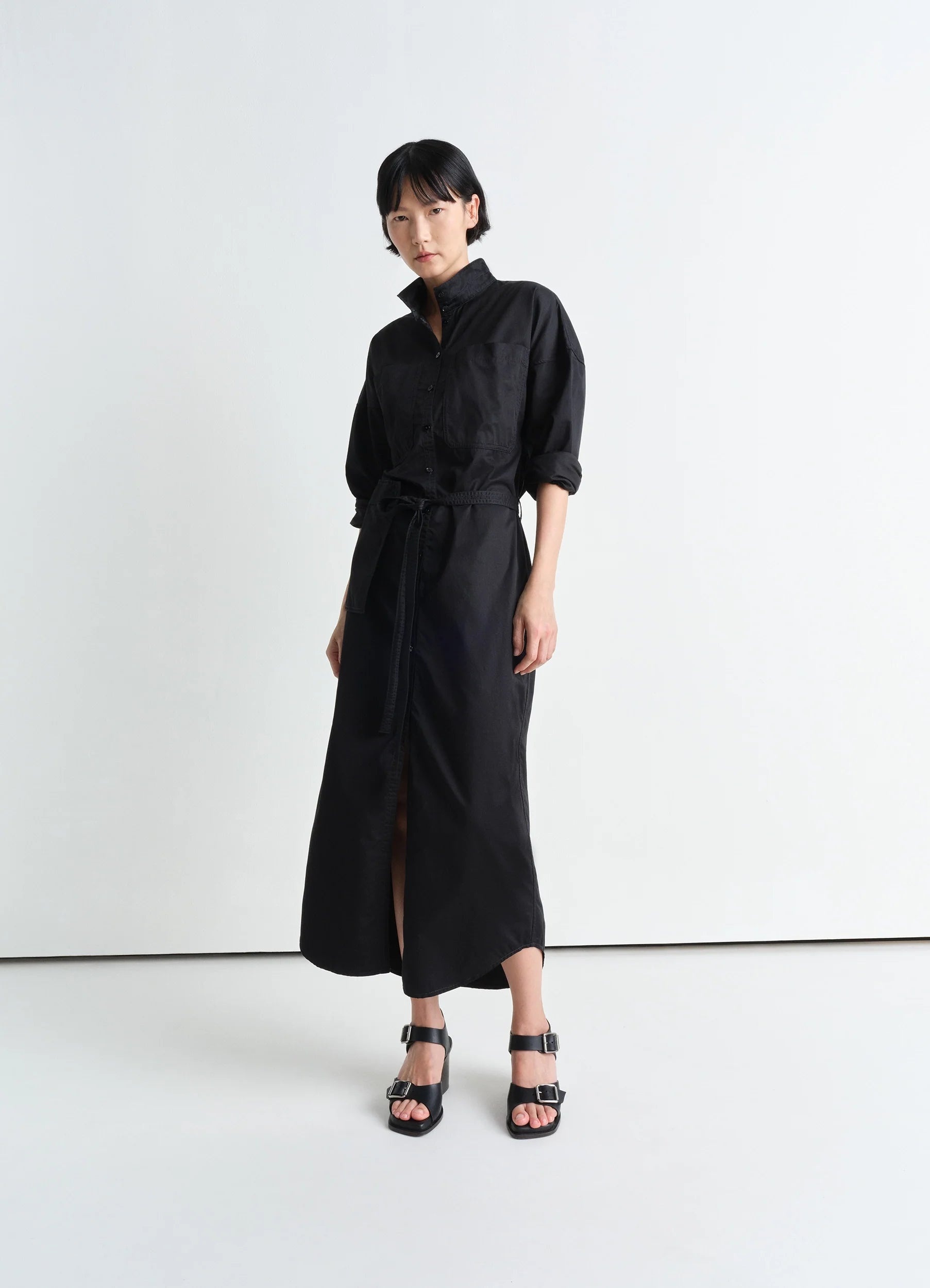LONG SHIRT DRESS - 5