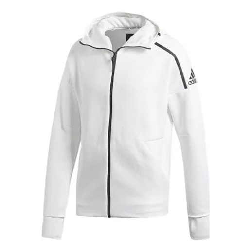adidas ZNE HOODY 3.0 Retro Sports Hooded Jacket Asia Edition White CY9903 - 1