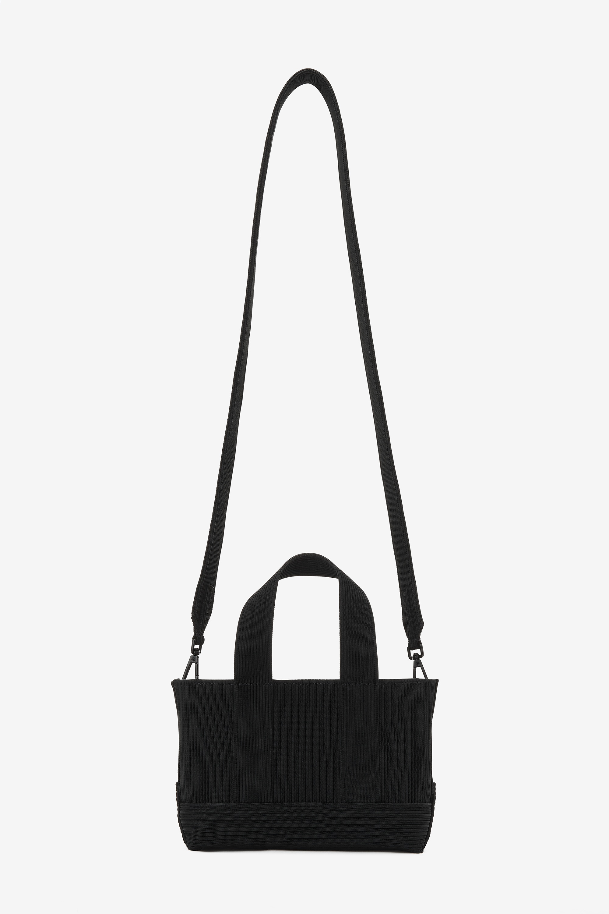 ryan mini tote bag in rib knit - 5